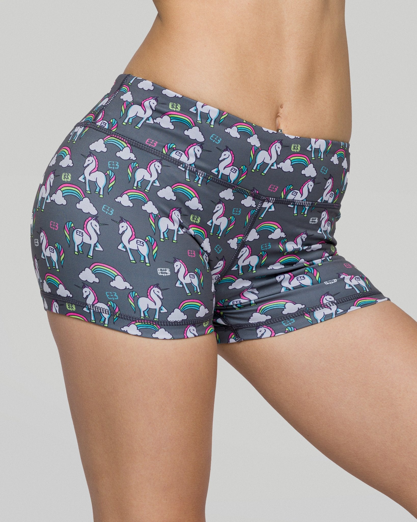 3-Inch No-Ride Activewear Shorts - Unicorn Sharkfin – I A B